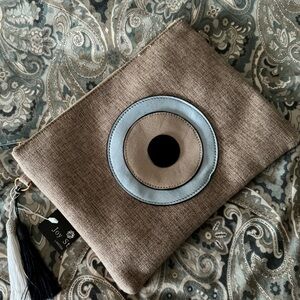 Evil eye canvas pouch/crossbody